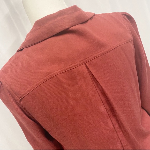 American Rag Red 3/4 Sleeve Zip Up Jacket - Picture 8 of 11